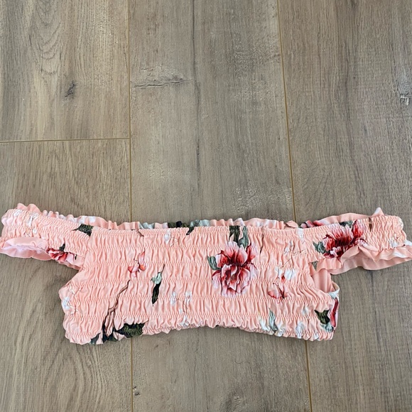 Revolve Sold Out Floral Koharu Off The Shoulder Agua Bandita Celia Bikini Set - Picture 2 of 5